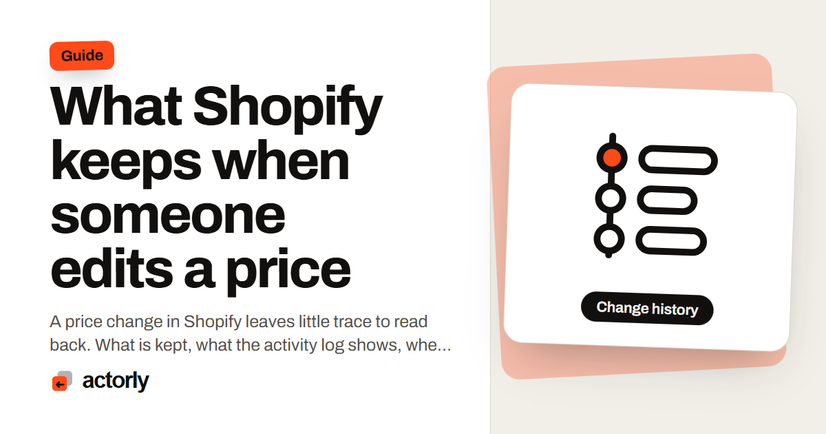What Shopify keeps when someone edits a price
