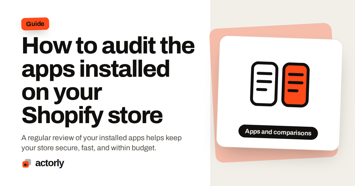 How to audit the apps installed on your Shopify store