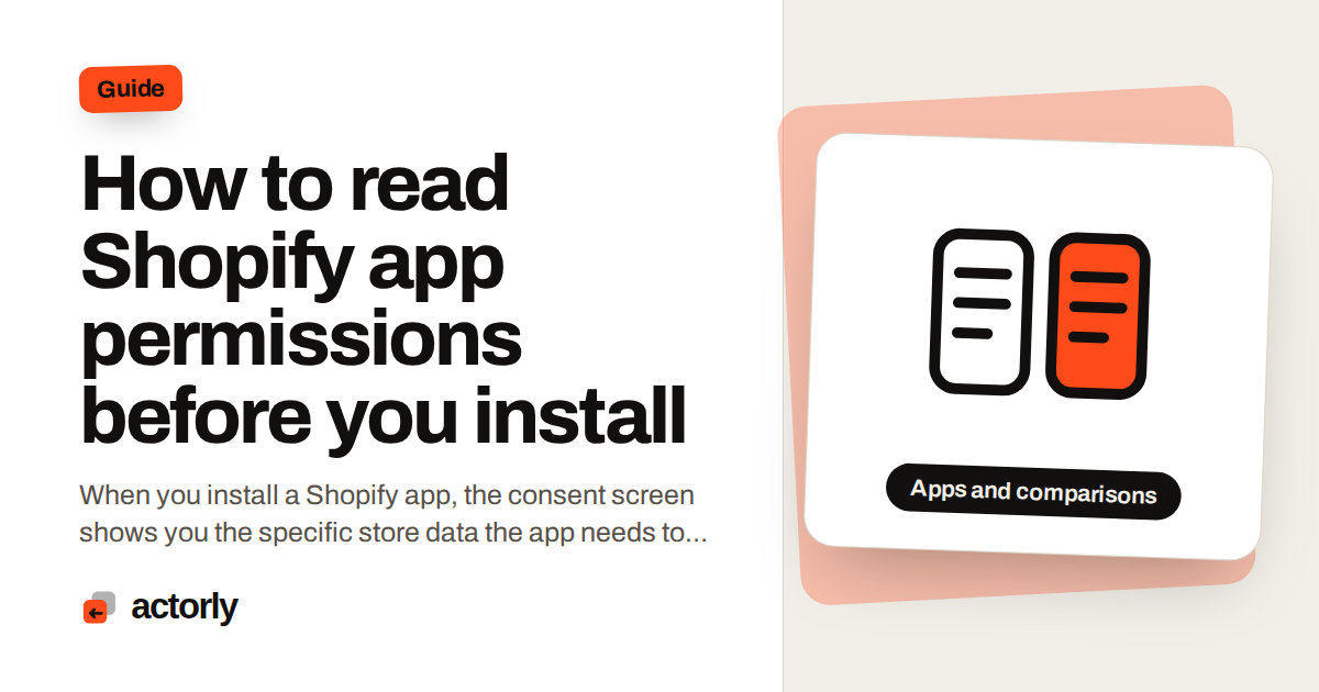How to read Shopify app permissions before you install