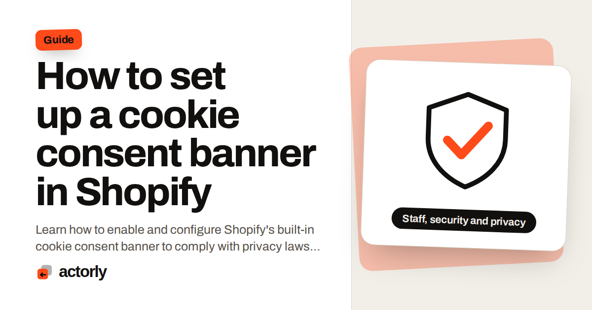 How to set up a cookie consent banner in Shopify